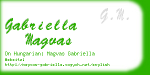 gabriella magvas business card